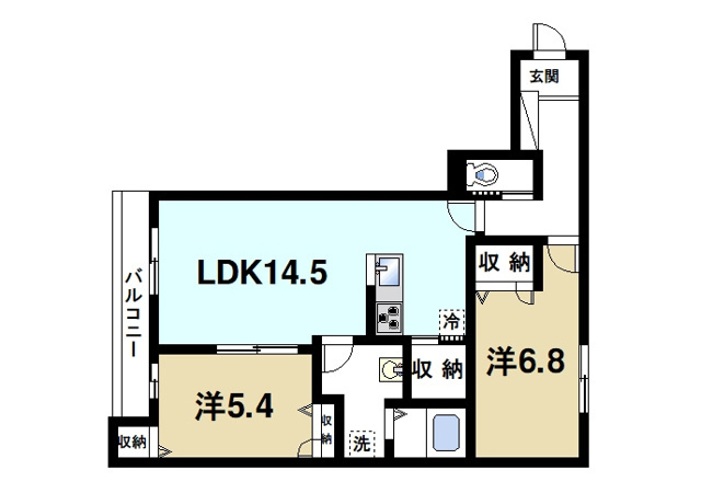 クリスタルSの間取り図2