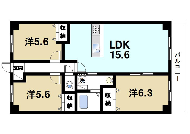 ディーズパークの間取り図1
