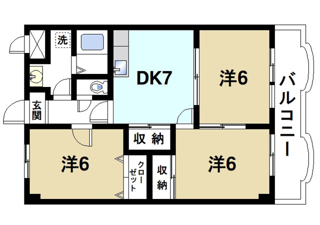 レストパレスの間取り図1