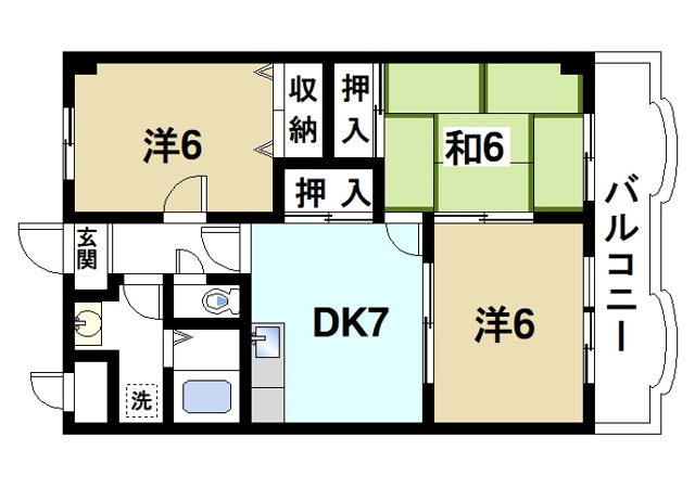 レストパレスの間取り図2
