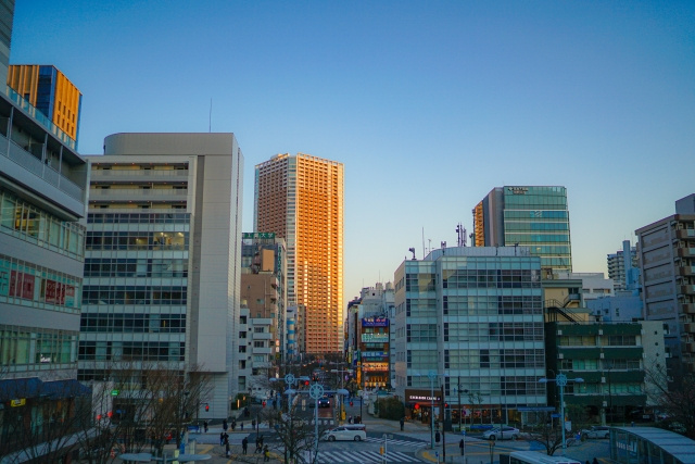 田町駅の様子