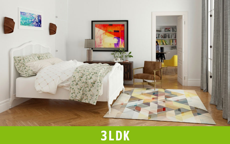 3人家族におすすめの間取り:3LDK