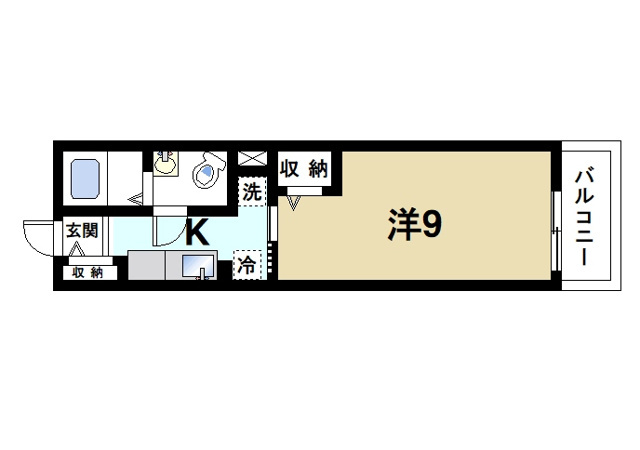 アルドゥル大和郡山の間取り図1