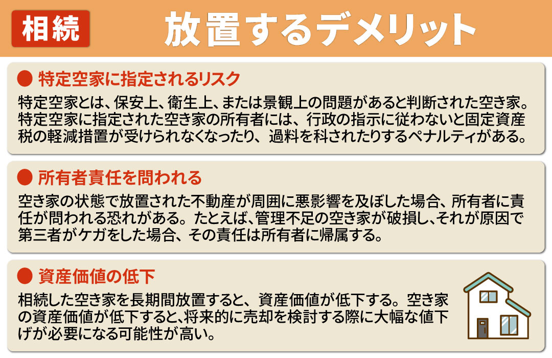 相続した空き家を放置するデメリットとは?
