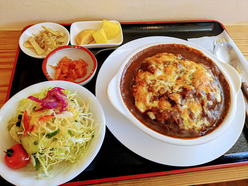 焼きチーズカレーの日替わりランチ写真