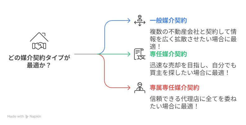 どの媒介契約タイプが最適か?