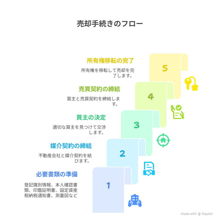 売却手続きのフロー