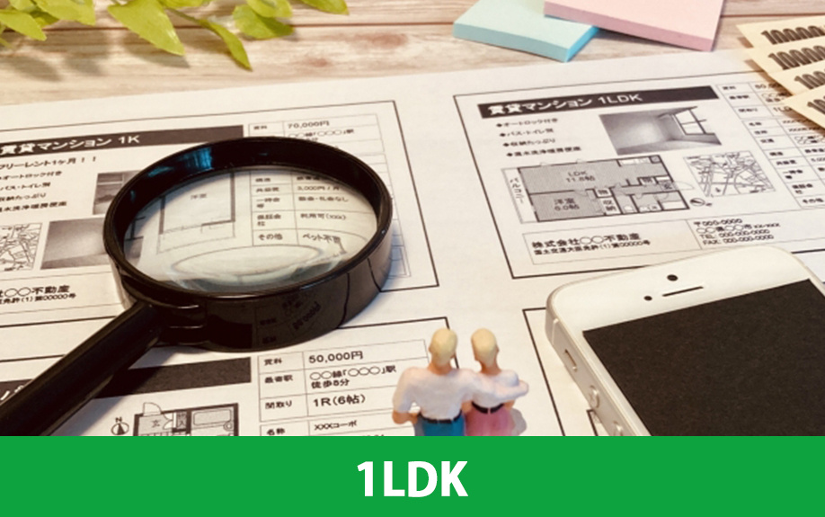 二人暮らしにおすすめの間取り1:1LDK