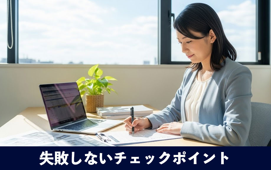 契約前に必ず確認!失敗しないチェックポイント