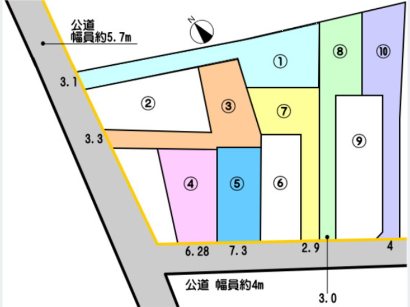 霞浦町 配置図