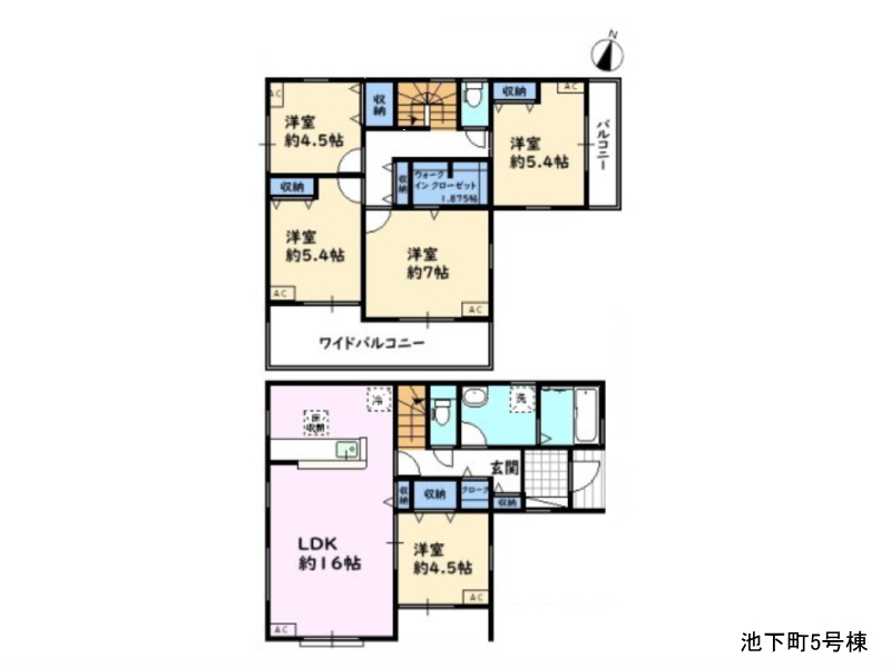 池下町5号棟 間取図