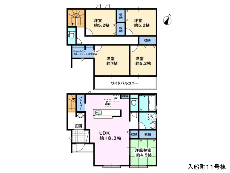 入船町11号棟 間取図