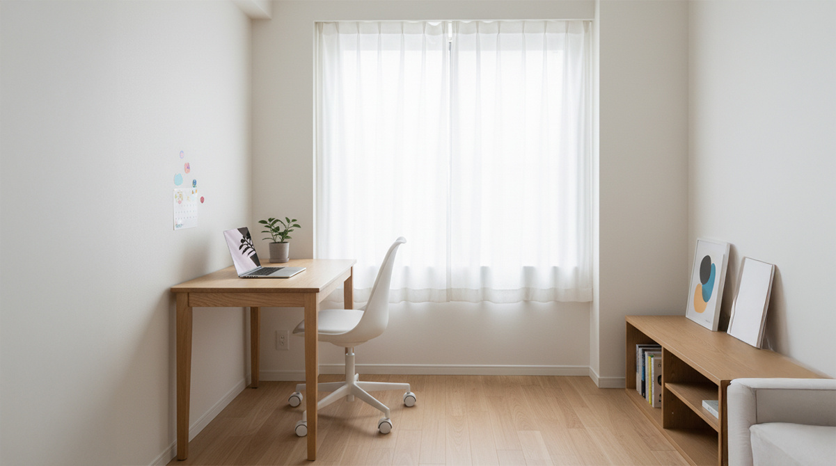 書斎としても子供部屋としても使える部屋