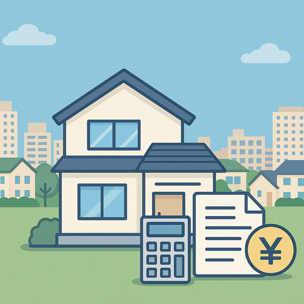 葛飾区で一戸建てを売却する際の相場や査定、税金や費用をイメージした不動産のみらいブログ用アイキャッチ画像