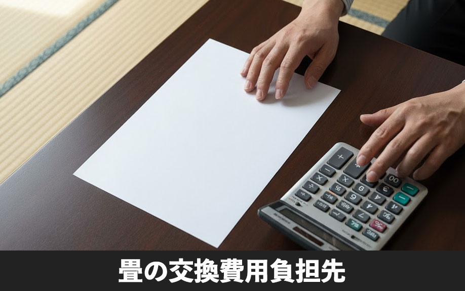 賃貸物件における畳の交換費用負担先