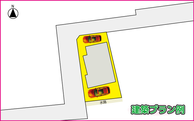 三島市壱町田 売土地【有効面積:28.70㎡】の建築プラン例