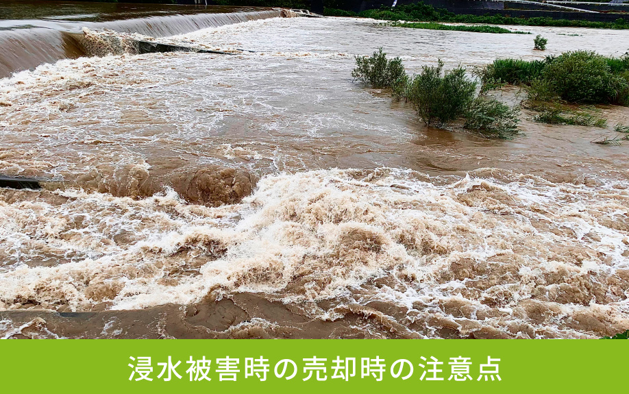 浸水被害時の売却時の注意点