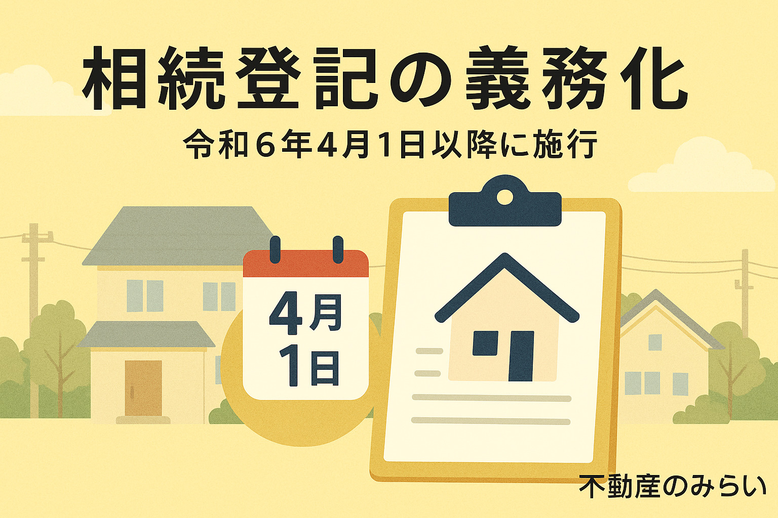 相続登記や名義整理など売却前に必要な手続きを説明する画像