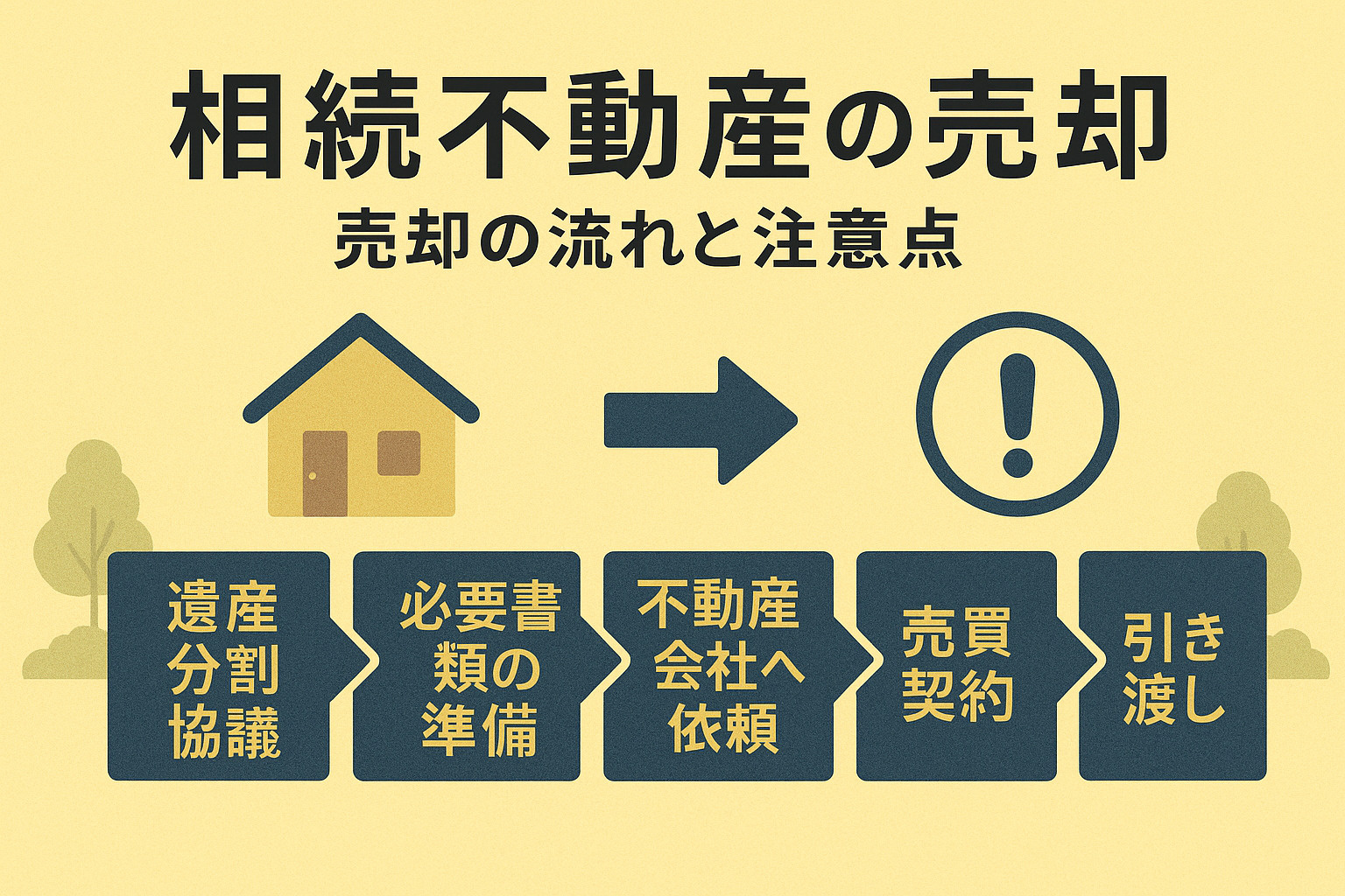 契約・引渡しの注意点とトラブル防止策を説明する画像