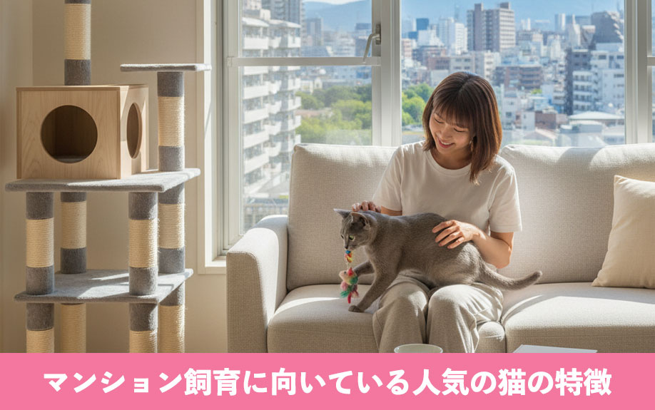 マンション飼育に向いている人気の猫の特徴
