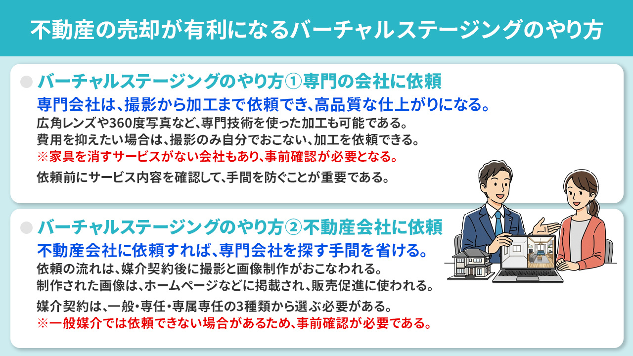 不動産の売却が有利になるバーチャルステージングのやり方とは