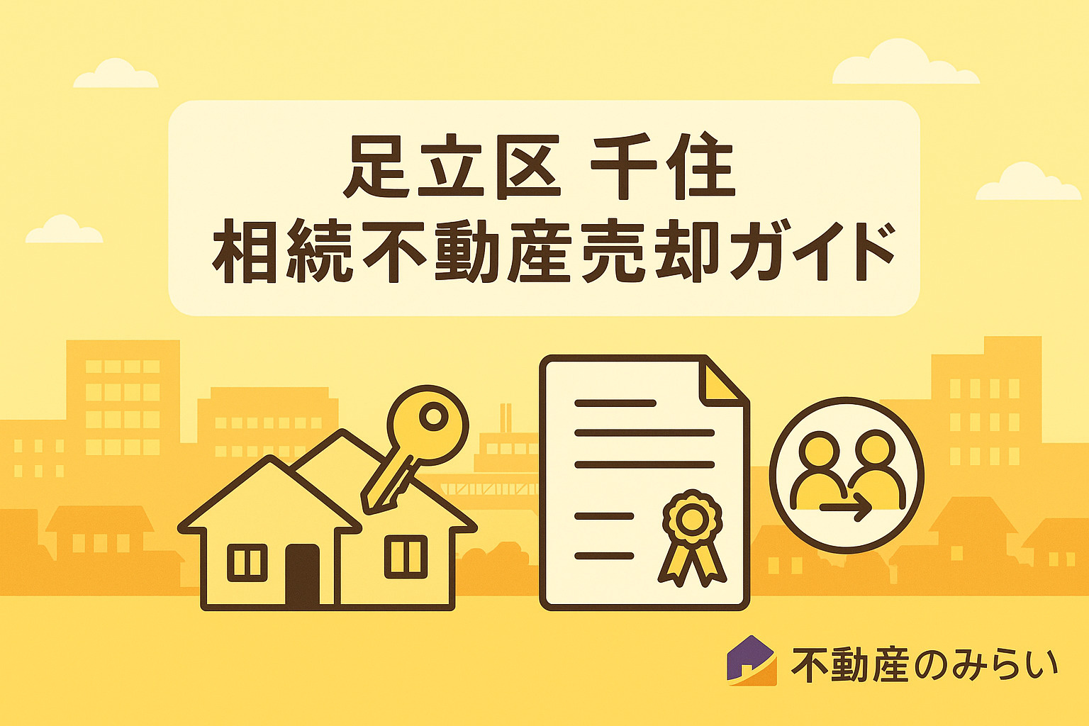 足立区千住エリアの相続不動産売却ガイドのタイトル画像