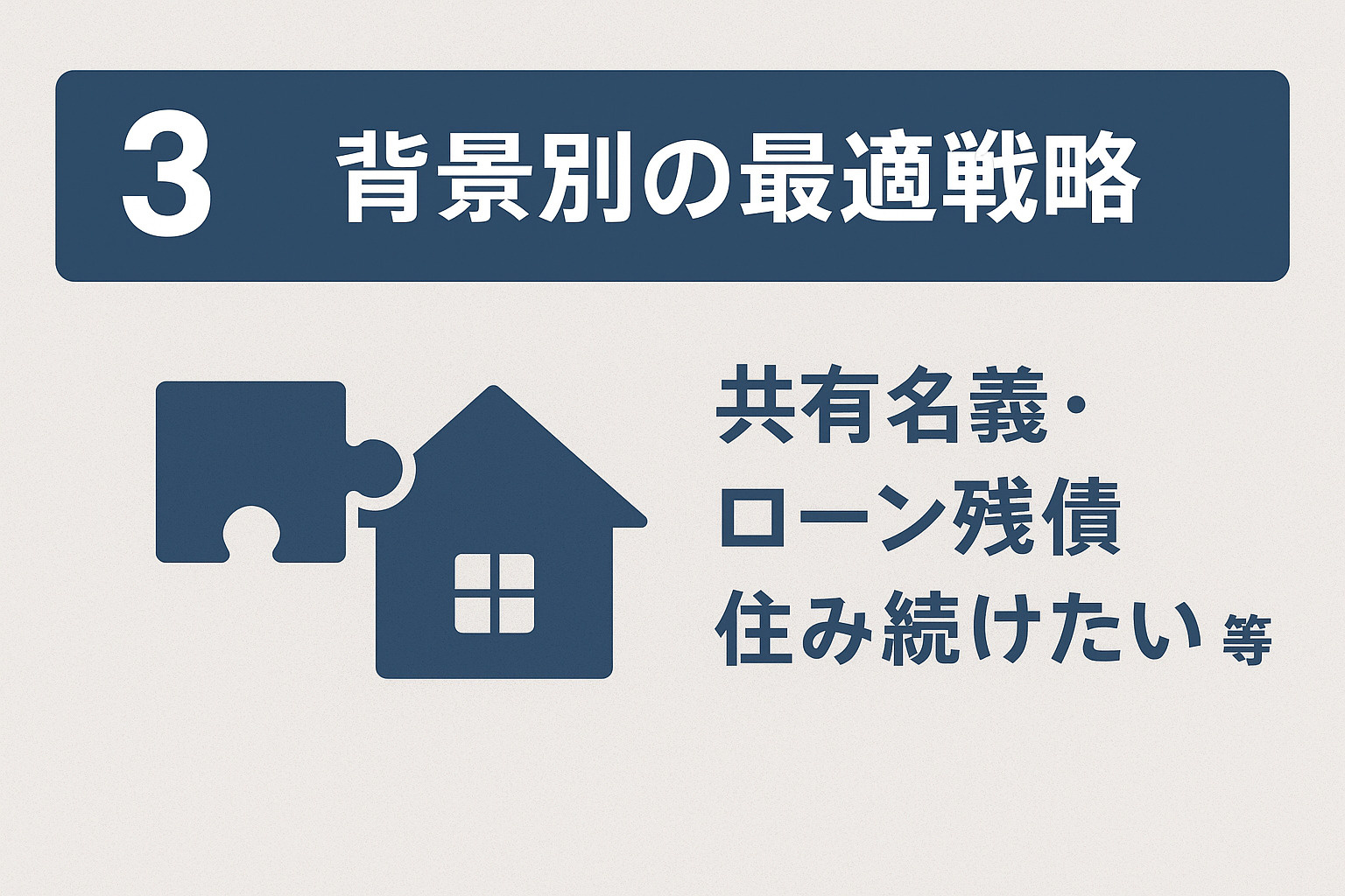 空き家の状態別に最適な売却方法(仲介・買取・現況売却)を示す画像