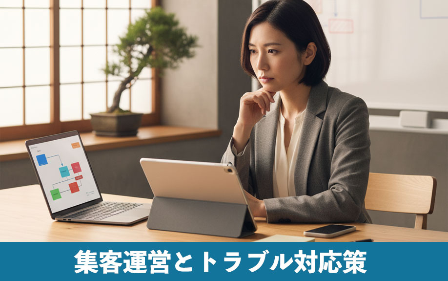 集客運営とトラブル対応策