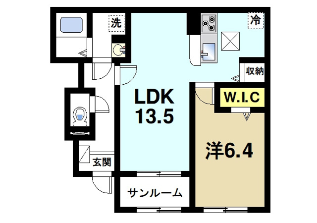 ゴールドメゾンの間取り図2