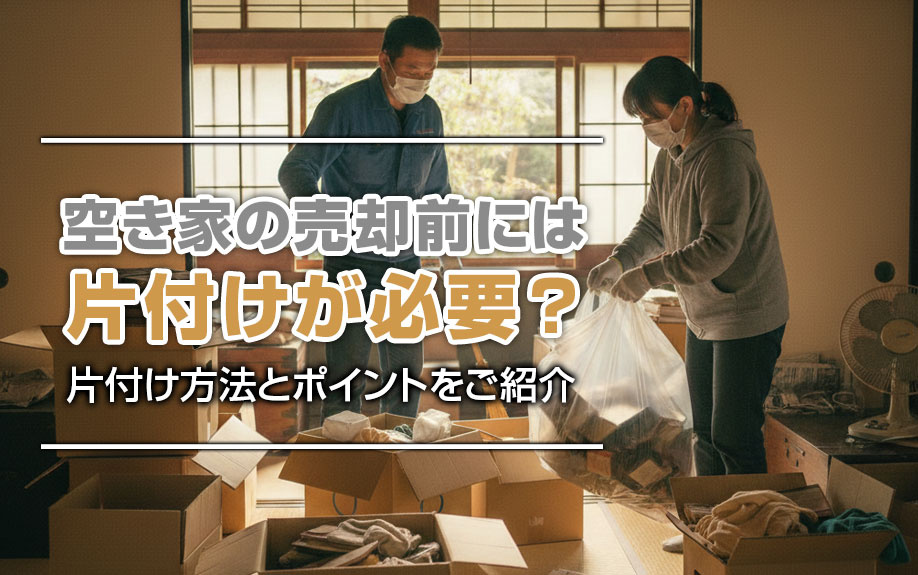 空き家の売却前には片付けが必要?片付け方法とポイントをご紹介