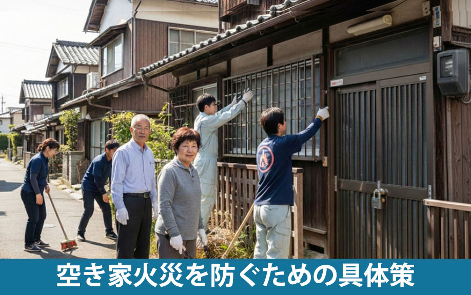 空き家火災を防ぐための具体策