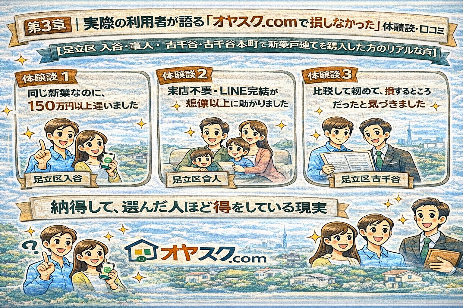 仲介手数料無料で新築戸建てを購入した利用者の体験談と口コミ