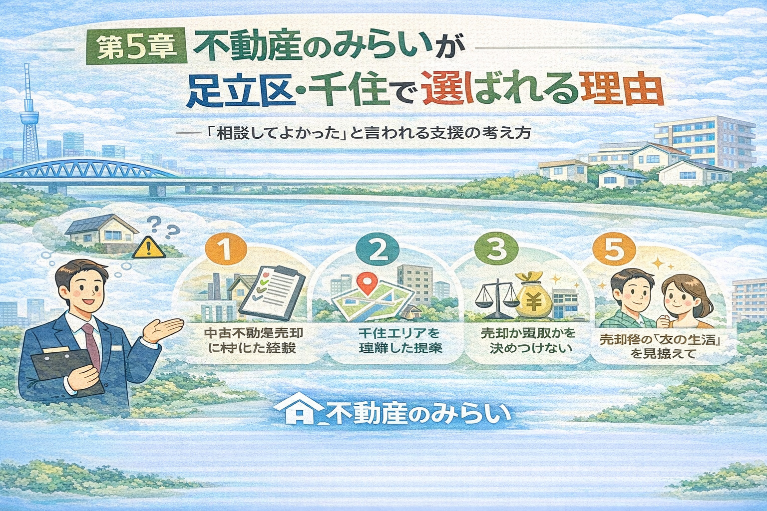 足立区千住の相続不動産で不動産のみらいが選ばれる理由