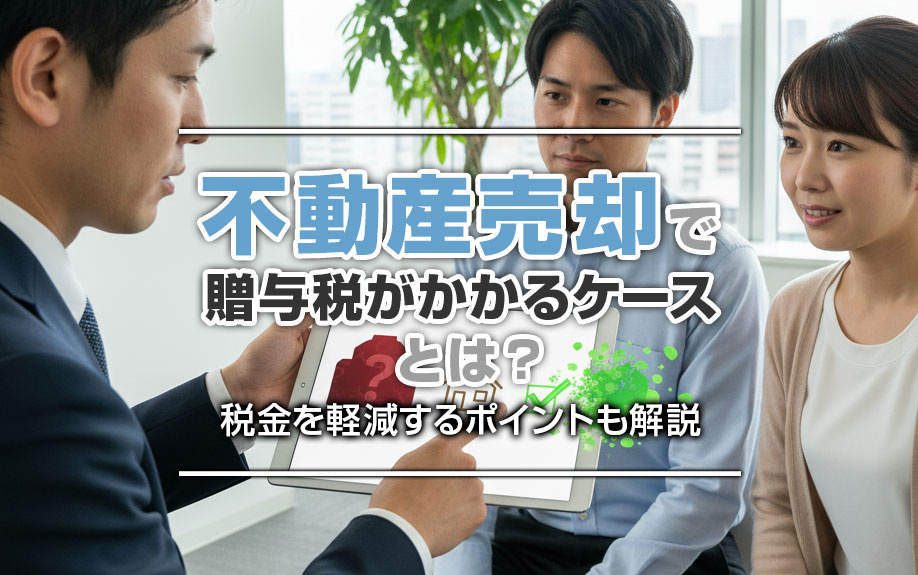 不動産売却で贈与税がかかるケースとは?税金を軽減するポイントも解説
