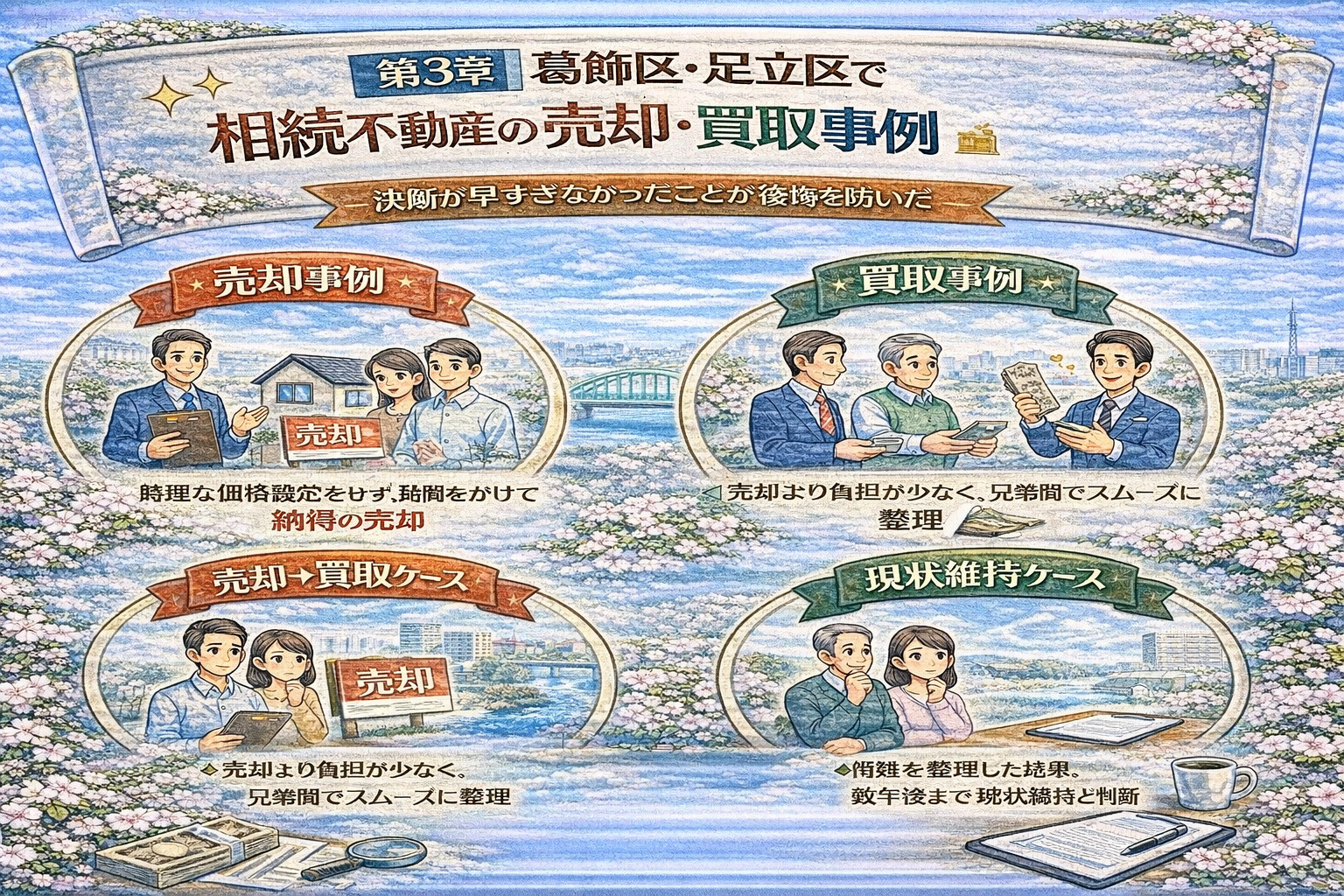 葛飾区・足立区での相続不動産成功事例イメージ
