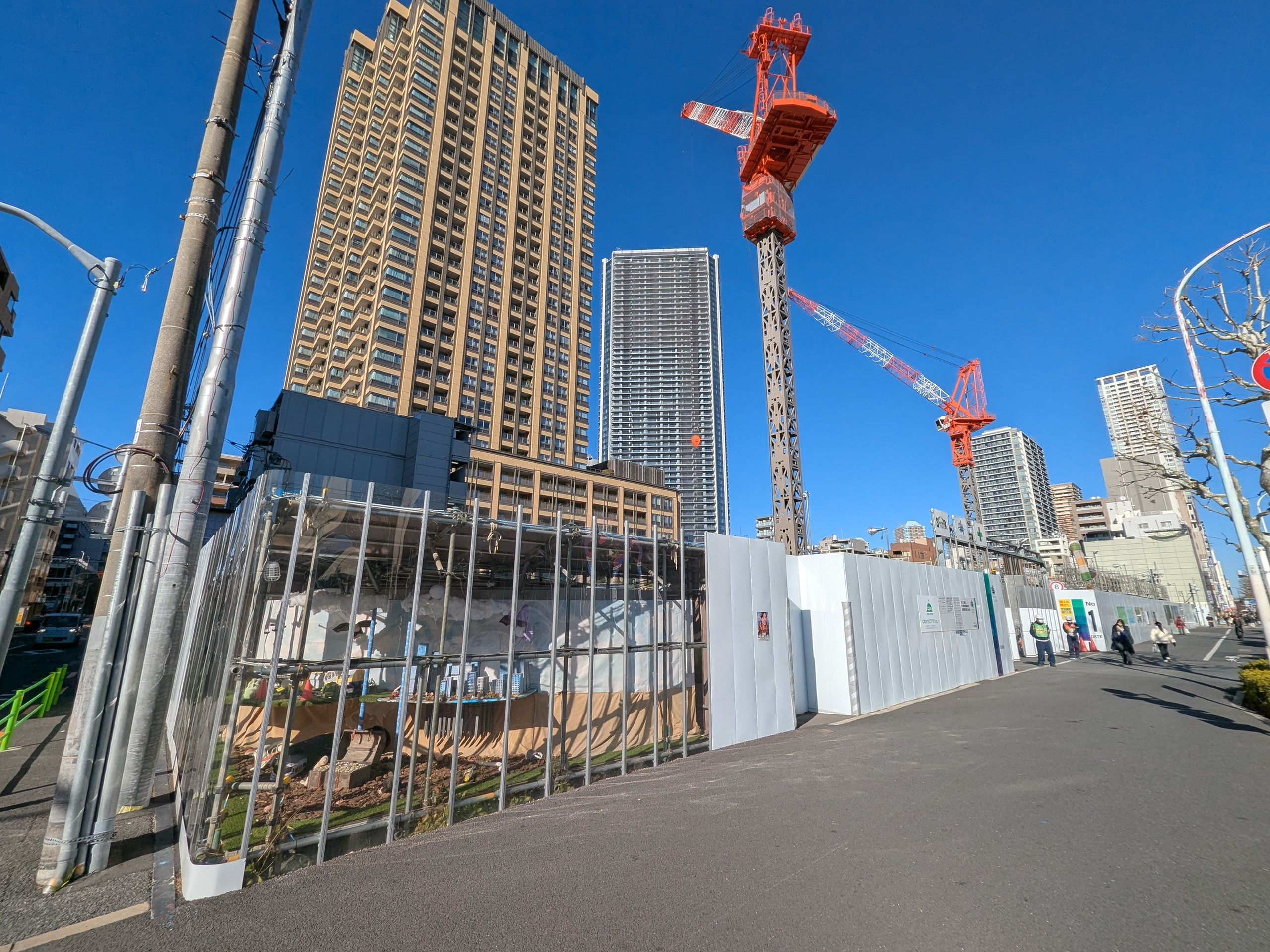 セントラルガーデン月島ザタワーの建設現地