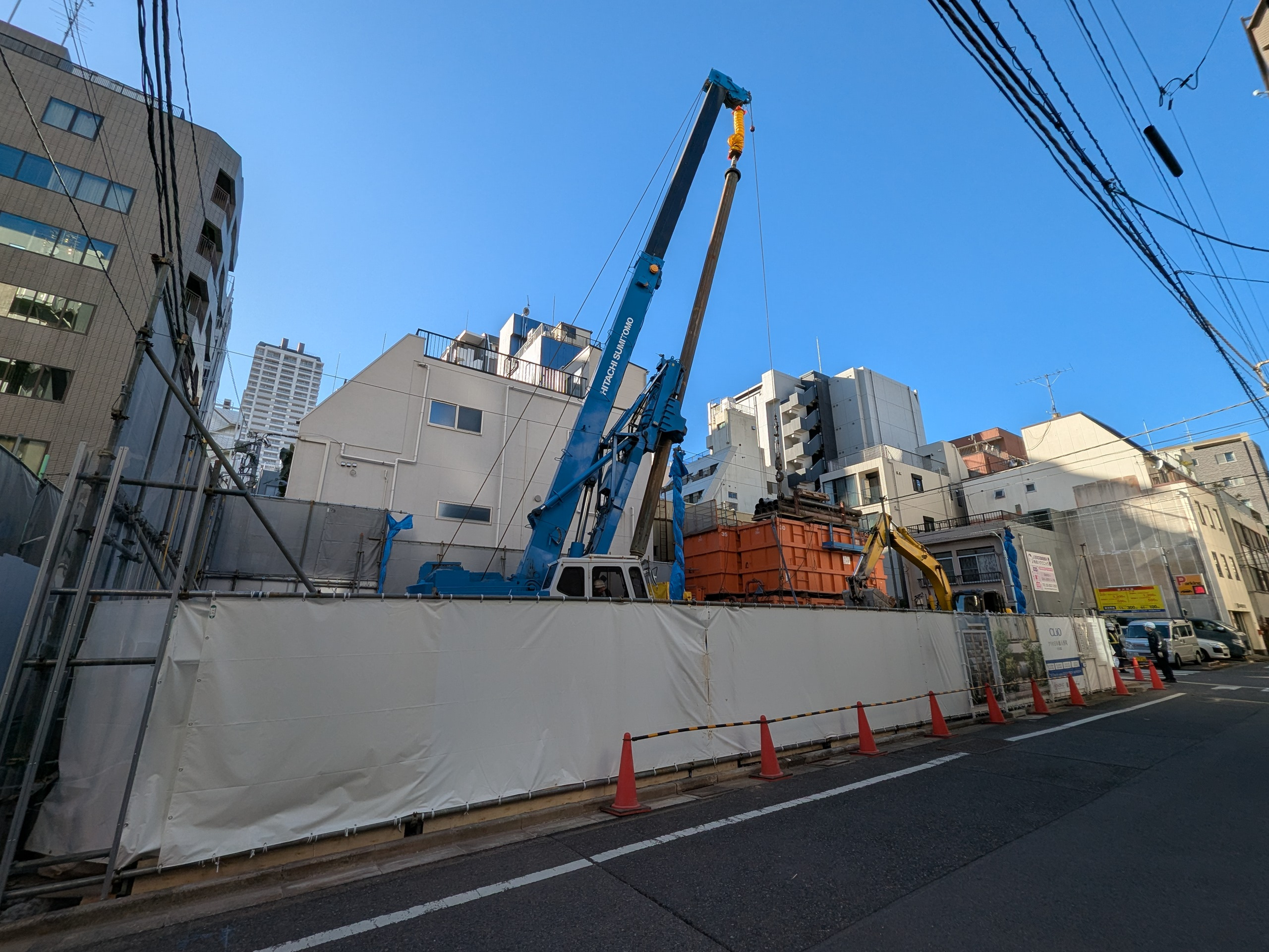クリオ日本橋人形町の建設現地