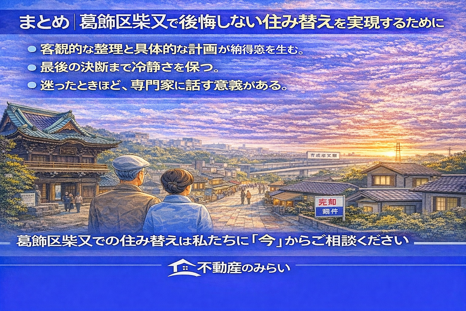 葛飾区柴又で後悔しない住み替えのまとめ