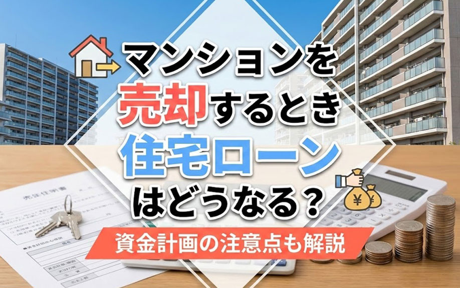 マンションを売却するとき住宅ローンはどうなる?資金計画の注意点も解説