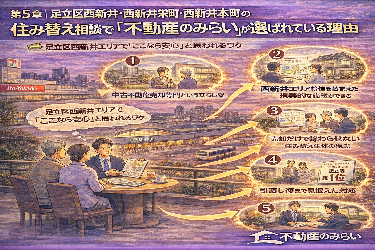 足立区西新井で不動産のみらいが選ばれている理由