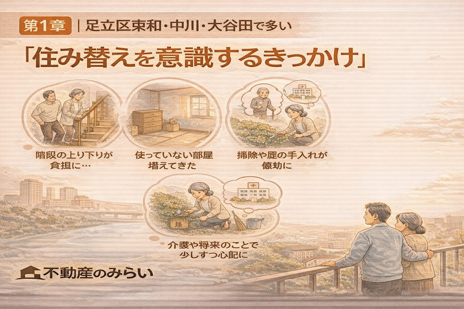 足立区東和・中川・大谷田で住み替えを意識するきっかけ