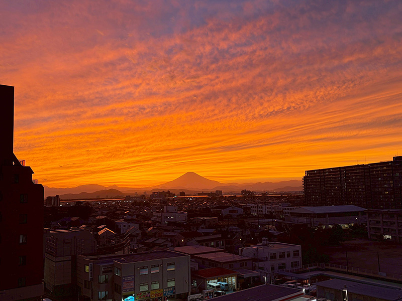 パレステージ茅ヶ崎Ⅱ 夕焼け眺望