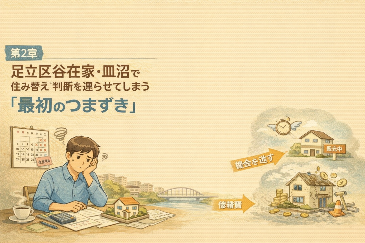 足立区谷在家・皿沼で住み替え判断が遅れやすい理由
