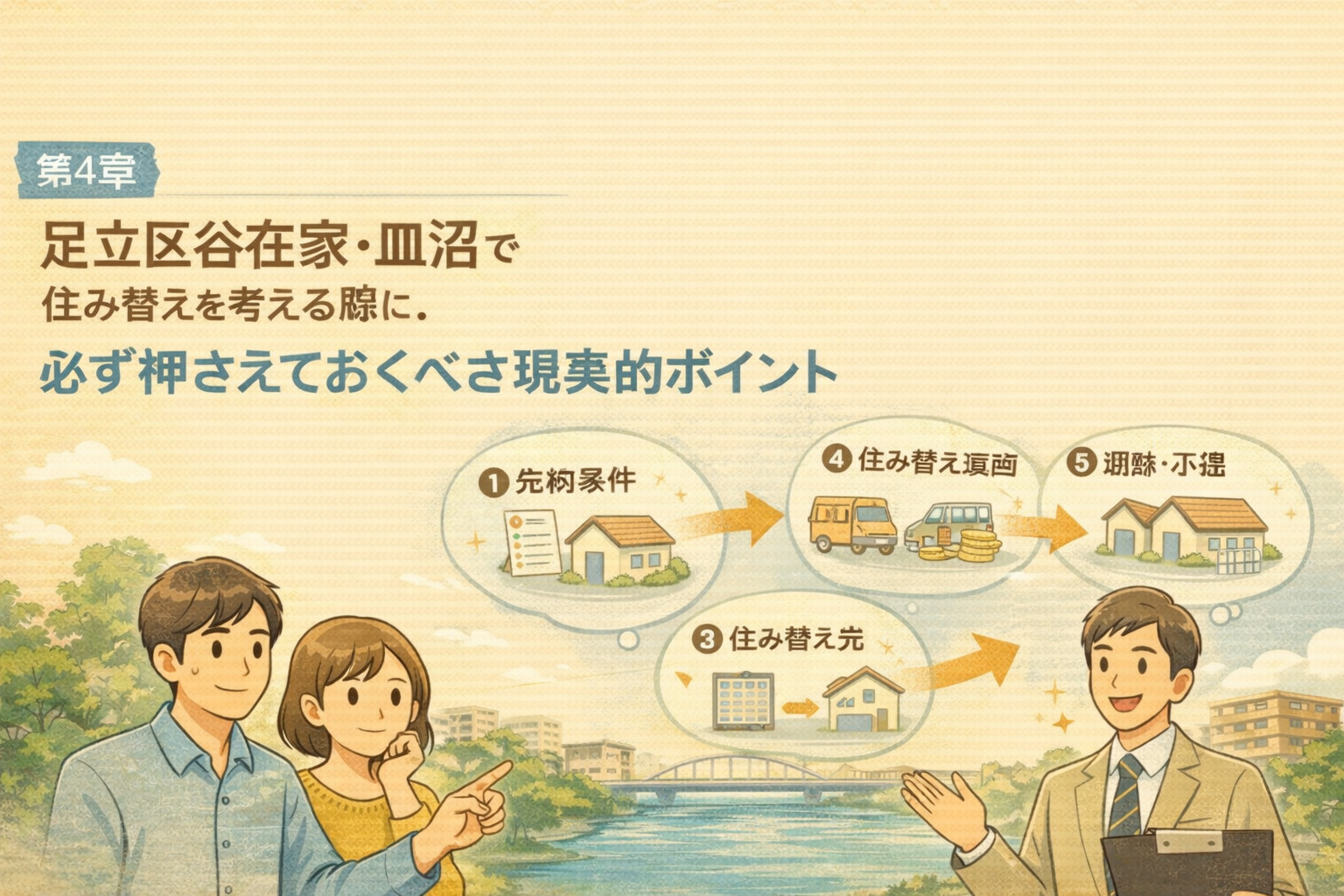 足立区谷在家・皿沼で住み替え時に押さえるべき現実的ポイント