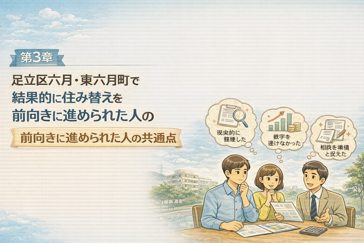 足立区六月・東六月町で住み替えを前向きに進めた人の共通点