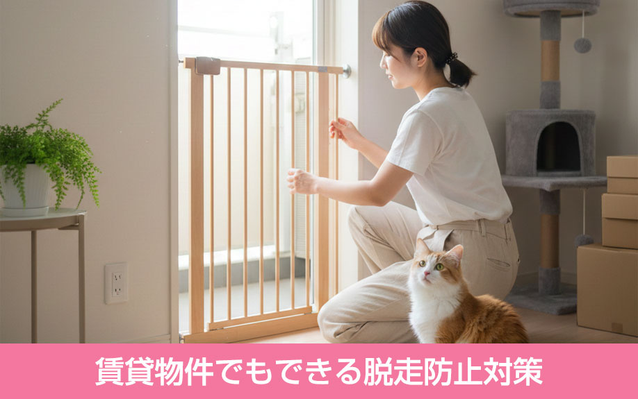 賃貸物件でもできる脱走防止対策