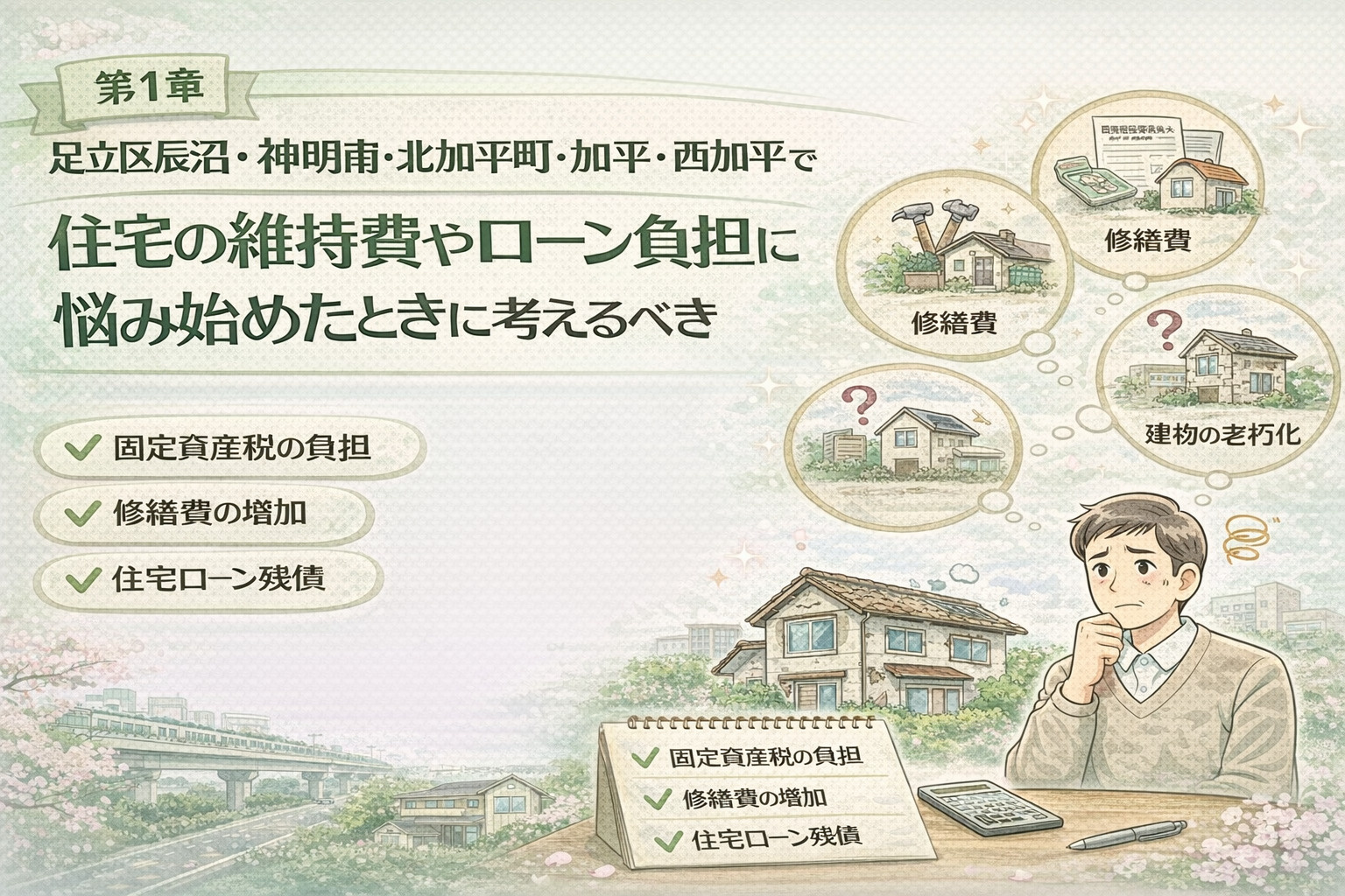 足立区辰沼エリアで住宅維持費が住み替え理由になる背景