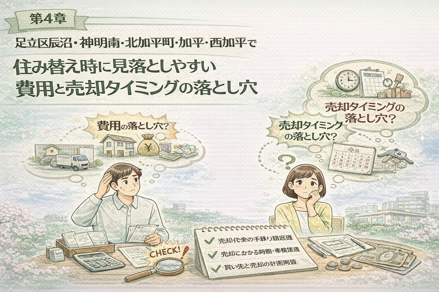 足立区辰沼で住み替え費用と売却タイミングを考える重要性