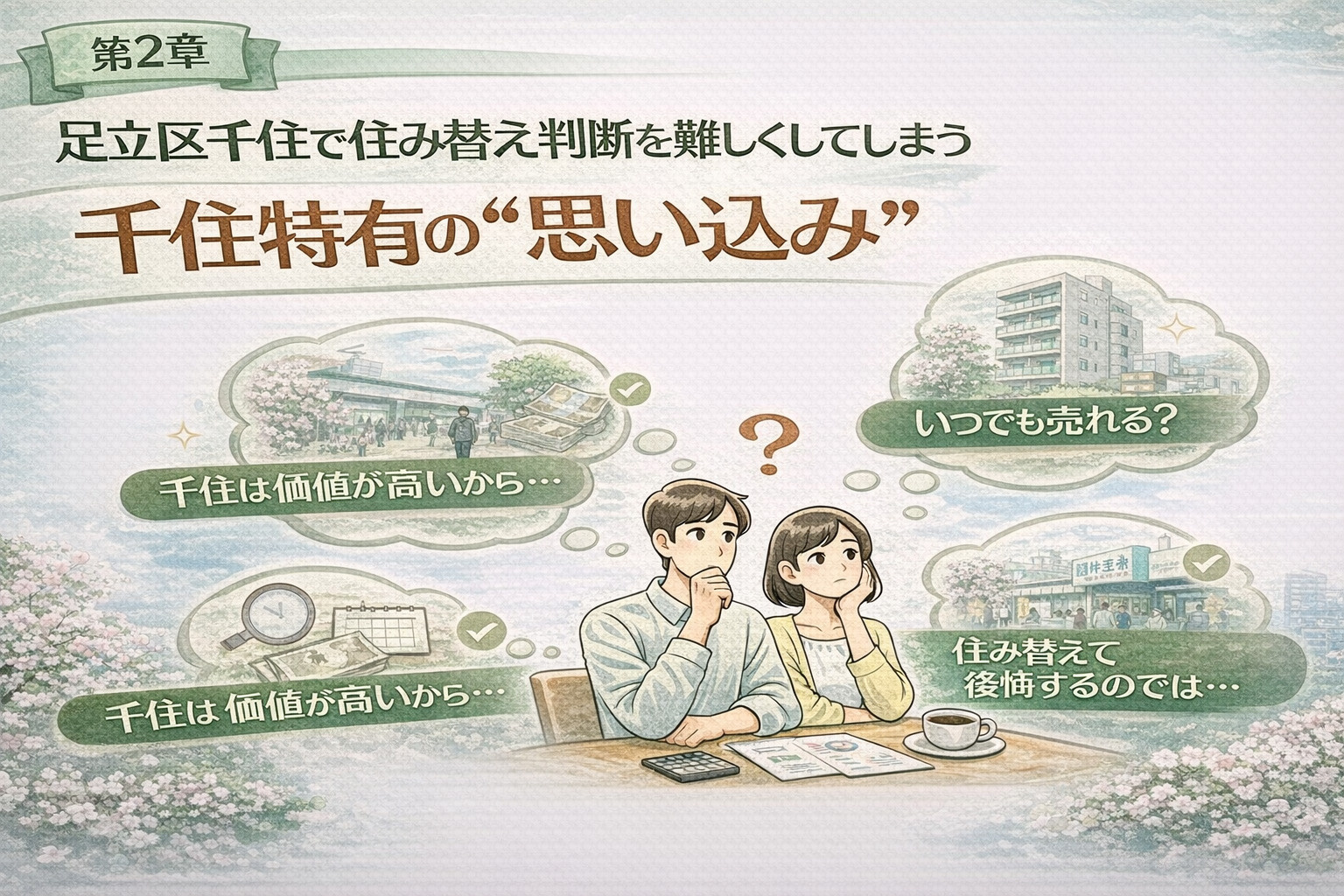 足立区千住で住み替え判断を遅らせる思い込み
