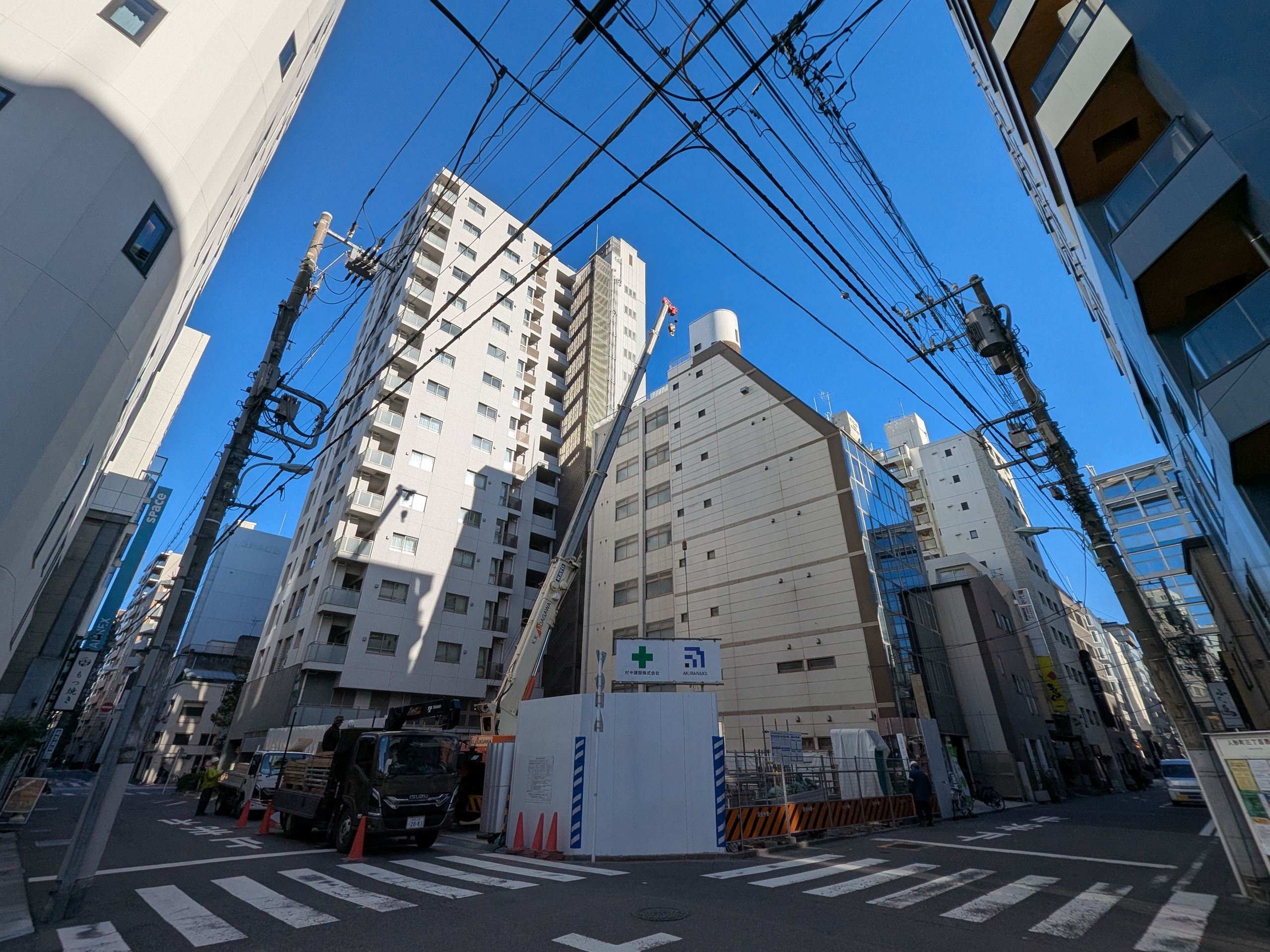 パークホームズ日本橋人形町三丁目の建設現地